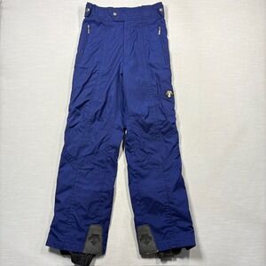 Vintage DESCENTE Ski Pants Mens 34 Blue Snowboard Snow Insulated